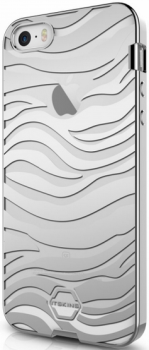Чехол для iPhone SE ITSKINS Krom Gel Zebra Silver Чехол для iPhone SE ITSKINS Krom Gel Zebra Silver
